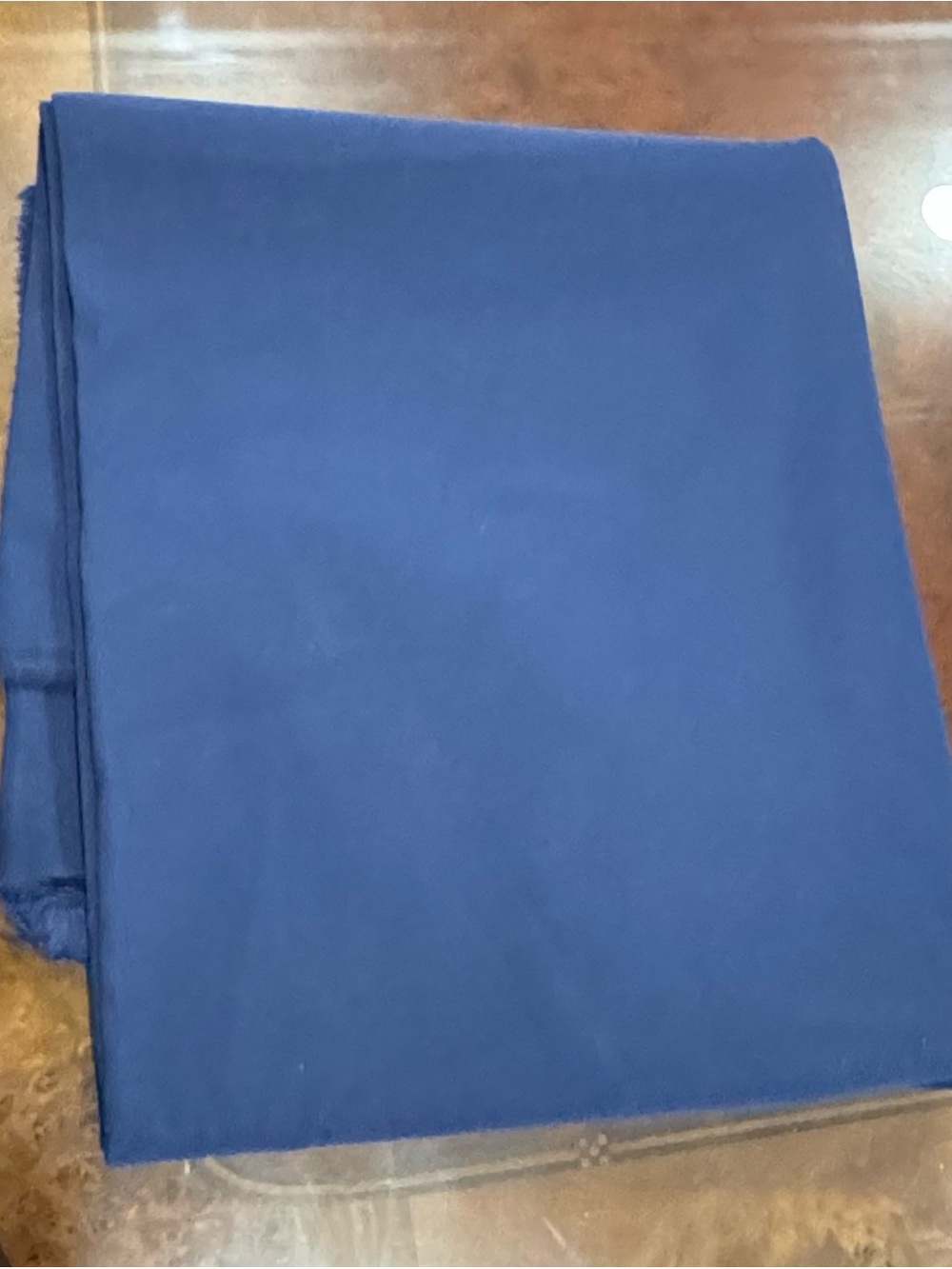 Solid Navy Blue Fabric Piece